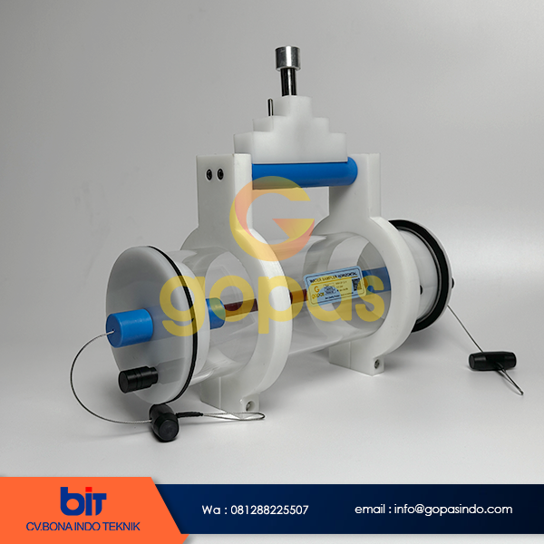 Water Sampler Horizontal 2,2 Liter alat ambil sampling air, jual water sampler horizontal merek gopas kapasitas 2,2 liter